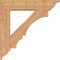 Ekena Millwork Balboa Traditional Smooth Bracket w/ Offset Brace, Western Red Cedar, 7 1/2"W x 34"D x 34"H BKT0806X34X34BOA01SWR - alternate 3